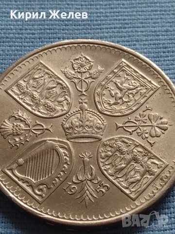 Монета 5 шилинга 1953г. Англия Коронацията на Елизабет втора за КОЛЕКЦИОНЕРИ 40416