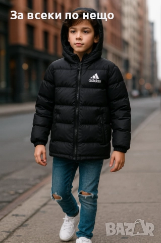Adidas Детско Черно Зимно Яке 9-10г 11-12г 13-14г 15-16г Код Детски Находки39