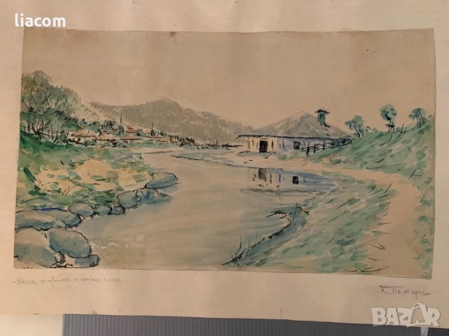 КУРТ ПЕТЕРС 1897-1978 г. смесена техника