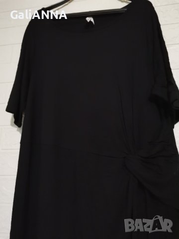 СТРАХОТНА РОКЛЯ В ЧЕРНО 2XL-3XL, снимка 2 - Рокли - 40371539