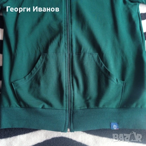 НОВ БЕЗ ЕТИКЕТ L/XL MARINA MERCANTILE MEDITERRANEA Made In Italy италиански суичър жилетка горница, снимка 6 - Суичъри - 54214142