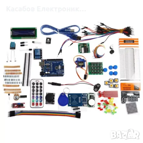XXL Комплект за първи стъпки в програмирането, съвместим с Arduino UNO, снимка 2 - Друга електроника - 48948731