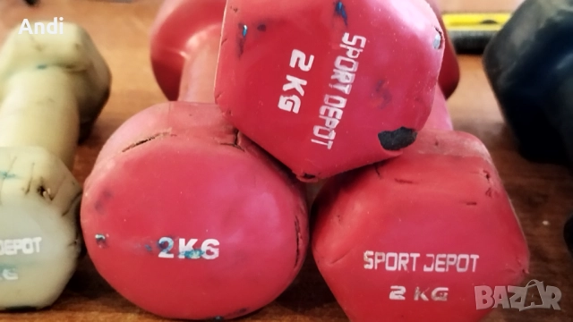 Гирички по 1кг, 2кг, 3кг - фитнес дъмбели, снимка 3 - Фитнес уреди - 52395045