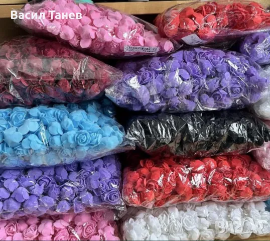 Рози от фоам 3-3.5 см 500 бр, снимка 2 - Други - 49940573