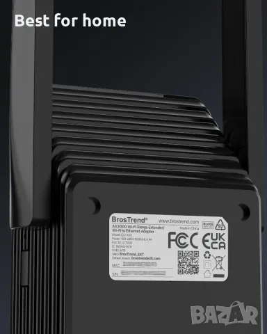  Мощен WiFi двубандов екстендър , покриващ до 204㎡ BrosTrend , снимка 7 - Друга електроника - 50177851