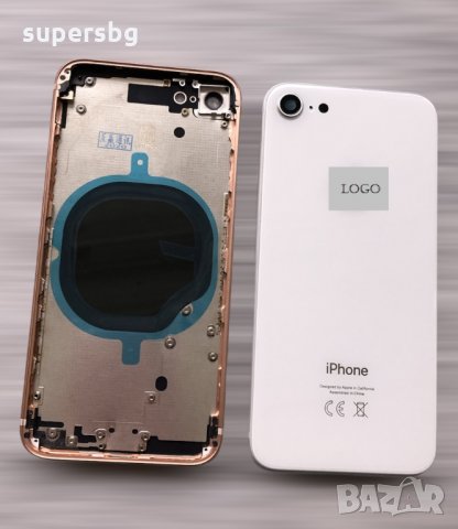 Заден капак корпус за Apple iPhone 8 цвят Gold, Black, Silver + SIM слот, снимка 2 - Резервни части за телефони - 31862379