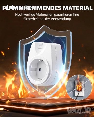 Безжичен контакт с дистанционно управление 16A / 3500W, снимка 3 - Друга електроника - 53085473