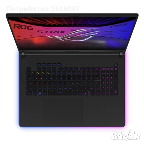 ASUS ROG/18” 2.5K Mini LED 240Hz/RTX5090 24GB/Ultra 9 275HX 40MB/64GB DDR5/2TB/ГАРАНЦИЯ, снимка 4 - Лаптопи за игри - 54192336