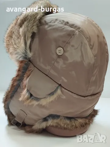 Мъжка заешка шапка ушанка,лукс 175 avangard-burgas , снимка 3 - Шапки - 48165904