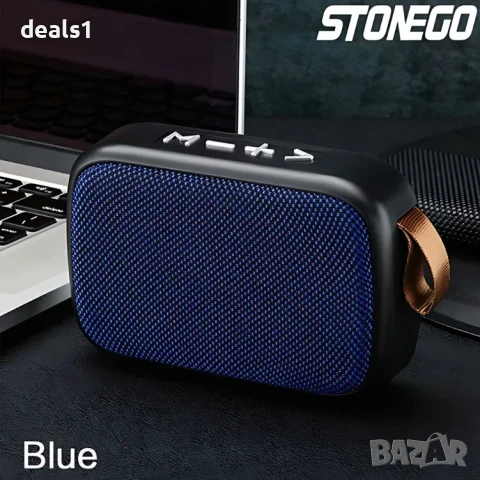 STONEGO Преносима Безжична Bluetooth Тонколонка С поддръжка на FM радио и TF карта, снимка 6 - Bluetooth тонколони - 51025856