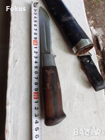 Уникална находка Норвежки ловен нож BRUSLETTO GEILO с кания, снимка 4 - Антикварни и старинни предмети - 34231137