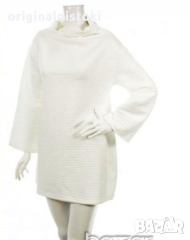 Бял блузон рокля  М размер 