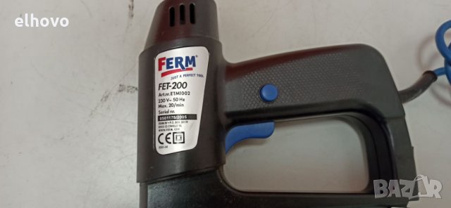 Електрически такер Ferm FET-200, снимка 2 - Други инструменти - 31770437