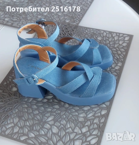 Уникални дънкови сандали! Нови!!!