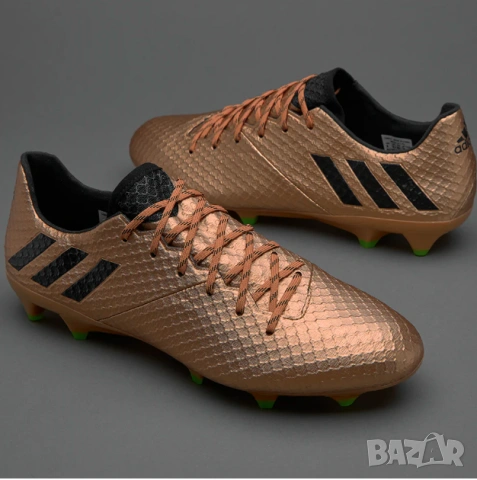 бутонки Adidas Messi 16.1 FG. Firm Ground Gold номер 43 1/3, снимка 2 - Футбол - 53966017