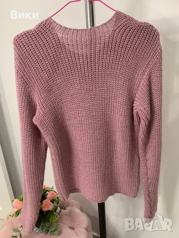 Пуловер ръчно плетен универсален размер, снимка 12 - Блузи с дълъг ръкав и пуловери - 48836285