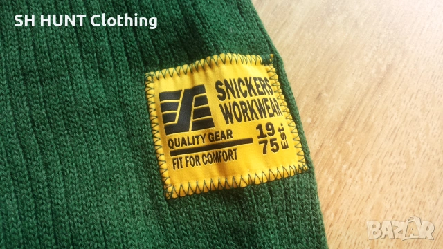 Snickers 2905 1/2 Zip WOOL Sweater размер M пуловер 100% Вълна - 2412, снимка 8 - Пуловери - 53916872