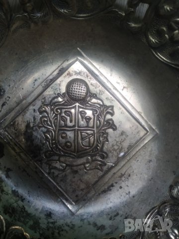 посребрена купа в стил арт деко, снимка 3 - Други ценни предмети - 40310399