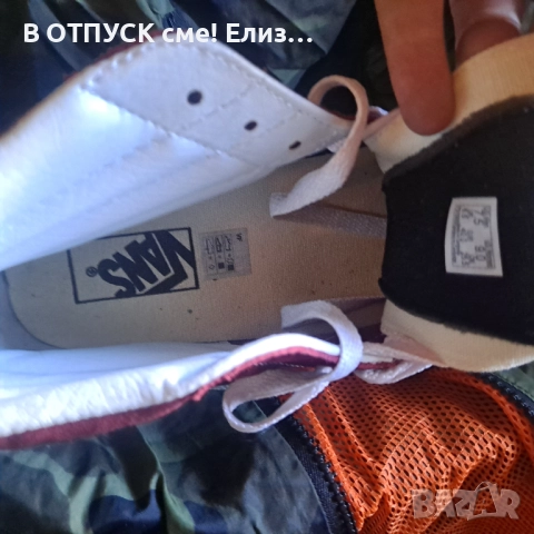 Кецове високи VANS естествен велур, снимка 8 - Кецове - 51818052