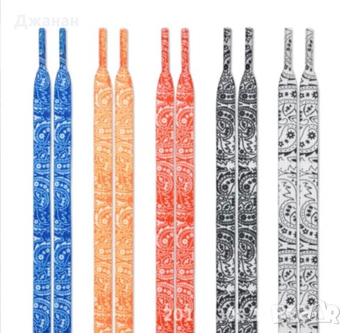 Шарени връзки за обувки/маратонки, снимка 3 - Други - 42909699