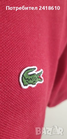 Lacoste Pique Cotton Classic Fit Mens Size 4 - M  ОРИГИНАЛ! Мъжка Тениска!, снимка 7 - Тениски - 50938122