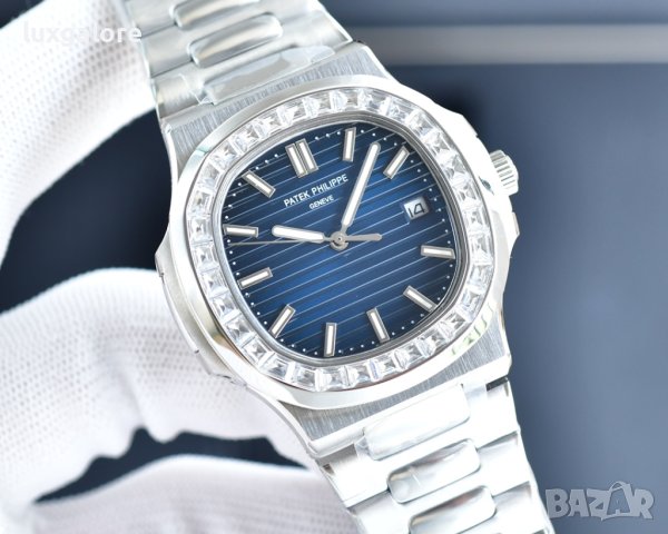 Мъжки часовник Patek Philippe Nautilus с автоматичен механизъм, снимка 1 - Луксозни - 42113306