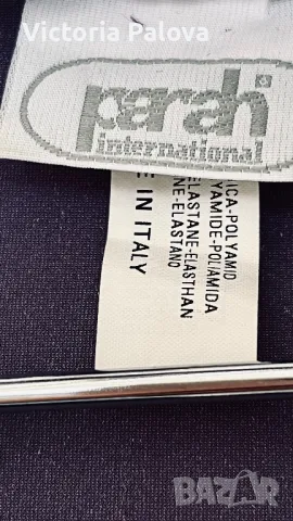 Красива блуза/топ  кадифе PARAH INTERNATIONAL Италия, снимка 4 - Корсети, бюстиета, топове - 50359036