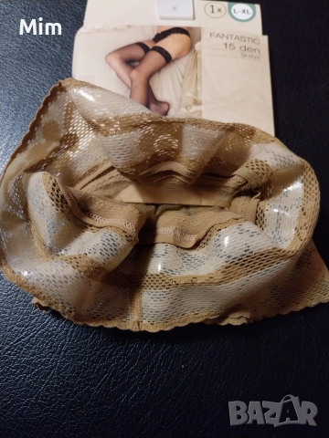  Резервирани Fantastic L/ XL 15 den Дамски чорапи с дантела , снимка 2 - Бельо - 54061435