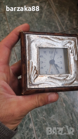 Часовник със сребърно фолио 925, снимка 2 - Антикварни и старинни предмети - 52220332