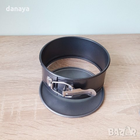 2467 Малка кръгла форма за печене с падащо дъно 12x5cm, снимка 3 - Форми - 35606480