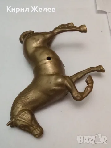 Старинна бронзова фигурка на 🐎 кон 50652, снимка 7 - Колекции - 56525065