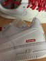 Nike Air Force 1 Supreme White Бели Мъжки Обувки Кецове Маратонки Размер 43 Номер 27.5см Стелка , снимка 4