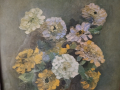 Стара картина-цветя, снимка 3