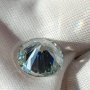 Уникален Огромен 5+ карата Брилянтин Фенси G-H Диамант Мойсанит Diamond Moissanite, снимка 5