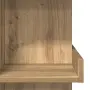 vidaXL Бар маса с рафтове, дъб артизан, 100x48x101,5 см, снимка 7