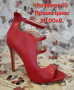 ПРОМОЦИЯ! -50% на Дамски обувки на висок ток в червен цвят , снимка 1