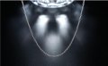 Нежни сребърни синджирчета 60см, снимка 1