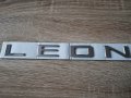 Емблема лого надпис сребрист Сеат Леон Seat Leon , снимка 1