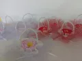 Ръчно изработени кошнички с цвете , снимка 1