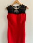 Много красива червена рокля с черна дантела, снимка 4