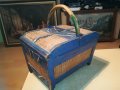 РЕТРО ЧАНТА-ДЪРВО И РАТАН-40Х40Х27СМ, снимка 16