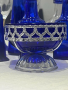 Бонбониера от синьо стъкло , снимка 1 - Други ценни предмети - 44745322