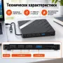 Външно CD/DVD записващо устройство 7 в 1 с USB-A, USB-C, USB хъб и четец за карти, снимка 2
