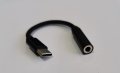 USB type C - 3.5 mm female, снимка 1 - USB кабели - 29828271