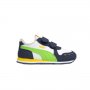 Бебешки спортни обувки PUMA Racer Тъмно синьо със зелено, снимка 1 - Бебешки обувки - 33840654