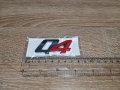 Maserati Q4 емблема сребристо с червено, снимка 1
