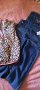 Детски дънков гащеризон и блуза за момичета., снимка 1 - Детски панталони и дънки - 39679335