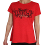 Памучна тениска в червен цвят (003), снимка 1 - Тениски - 44763078