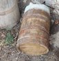 Стари: Старо дървено каче 40 см високо / бъчва буре копанка, бъкел, снимка 3