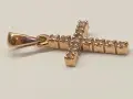 Руско злато. Кръст с брилианти , снимка 11